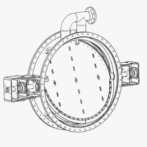 gdfm-t-gas-damper-valve-flanged-medium-temp-tight